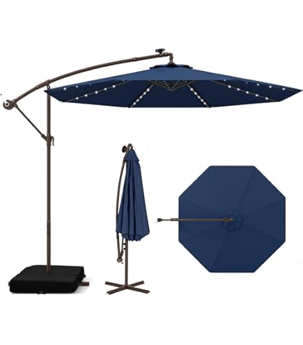 RELAX4LIFE Ombrellone Da Esterno, Ombrellone Per Protezione Solare E