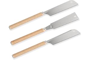WALTER Japansägen-Set: DOZUKI, RYOBA, KATABA - 3-teilig, langlebige Sägeblätter, Holzgriffe, biegsame Blätter mit grober und feiner Zahnung für präzise Längs-, Quer- und Schrägschnitte
