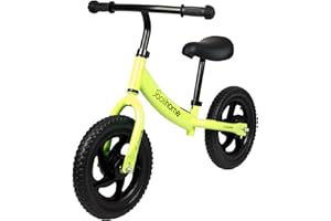 STREAM 12" Balance Bike Carbon Steel Frame No Pedal Walking Balance Bike Training Bicycle for Kids and Toddlers 2- to 6 Years Old