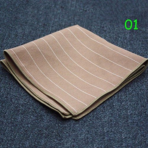 LXF Handkerchiefs Pocket Square Handkerchief Men's Suits Accessories Shirt Marry Chestpiece Stripe Cotton 15 Colors (23 * 23cm) ( Color : #1 )