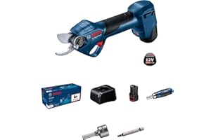 Bosch Professional 12V System GGP 12V-25 Potatore (fino a 4500 tagli per carica, motore brushless, tagli da 25 mm, con 2 batterie da 3.0 Ah)