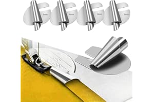 OUMAIFENG 4 Stück Nähmaschinen Zubehör Rolled Saum Nähfuß, Nähzubehör Mit 4-Größen (3mm-6mm) Edelstahl Nähen Rolled Saum Presser Fuß Für Zuhause Geeignet Für Eine Breite Palette Von Nähmaschinen