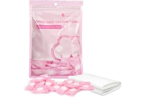 ‎SIMPOLOR Simpolor 100/200 Stück komprimierte Handtücher tragbare Einweg Mini komprimierte Toilettenpapier Tabletten Haushaltshandtücher für Reisen Camping Wandern Sport Schönheitssalon, Rosa
