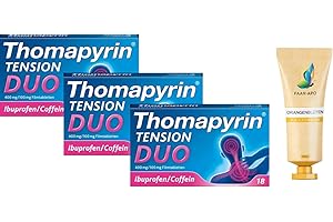 THOMAPYRIN TENSION DUO 3 X 18 Filmtabletten Sparset inkl. einer hochwertigen Handcreme Marke Faar-Apo