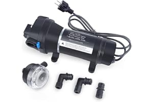 BACOENG AC220V Pompa a Membrana autodescante 17L/min 40PSI Acqua ad Alta Pressione diaframma per Camper/roulotte/Barca/Giardino