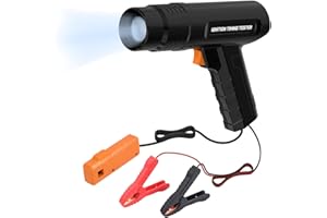 MOTOCOCHE Luz de sincronización de encendido automotriz, pistola de sincronización de motor de 12 V, luces de sincronización fuertes con lámpara estroboscópica, kit de herramientas de sincronización para coche,
