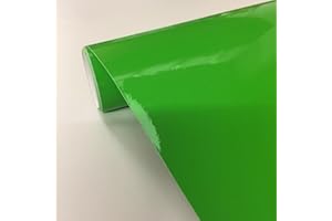 vgoltd Car Wrap High Gloss Vinyl Wraps Self Adhesive Automotive Use Films (Green, 600mm x 152cm)