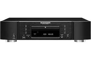 Marantz CD6007 HiFi CD Player, CD Player with CD and CD-R/RW Playback, USB, D/A Converter, Headphone Amplifier with HDAM-SA2, Gold-Plated Outputs, Black