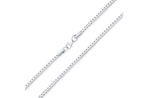 Bling Jewelry Collana Catena Di Carta Pesante Solida E Resistente Per Uomini Con Anello Quadrato In Argento Sterling .925 Realizzata In Italia Lunghezza 16 18 20 24 30 Pollici