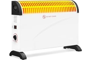 BESTYKS Konvektorheizung 2000 W, Elektroheizung, Energiesparende Elektroheizung 750/1250/2000 W Heizstufen, Heizkörper Ventilator,Elektroheizungen, Geeignet für Wohnzimmer, Schlafzimmer, Büro