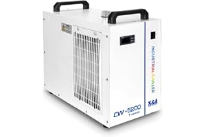 S&A Äkta CW-5200TH industriell vattenkylare kylare för 80 W 100 W 130 W 150 W 180 W CO2-lasergravörskärmaskin