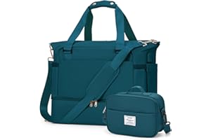 WINSPANSY Bolsa de Viaje,Grande Mochila Gimnasio Mujer Hombre Portatrajes con Compartimento Zapatos Maternidad Hospital Bolsa Fin de Semana Mano Gym Mujer Duffle Weekender Bag Azul Pavo Real
