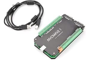 OUMEFAR Controller di movimento CNC, controller CNC NVCM a 4 assi Scheda di interfaccia USB per motore passo-passo