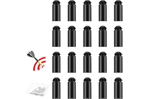 TPVUPC 20 PCS Protecteur de Vols de Fléchettes, Dart Flights Protector Aluminum, épargnants de vol de Fléchettes, Protecteur de vol, Dart léger Wing Savers Corrector Fixed 90 Grad-Noir
