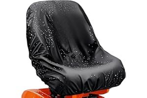 ZAHOKEN Ride On Lawn Mower Seat Covers - Oxford Cloth Waterproof Weatherproof Riding Lawnmower Tractor Seat Cover Full Coverage Protection For Lawn Garden - 50x35x39cm