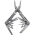 SOG Multitool Pliers Pocket Knife – PowerPint EDC Tool and Compact Lightweight Multi Tool w/ 18 Multitools in Multi-Purpose Pocket Tool (PP1001-CP)