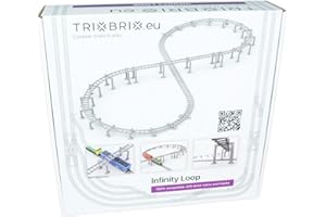 TRIXBRIX.EU Trixbrix Supports Bundle 2.0 Compatible with Lego City Train Set 60197 60198 10277 60205 60238 60337 (Infinity Loop)
