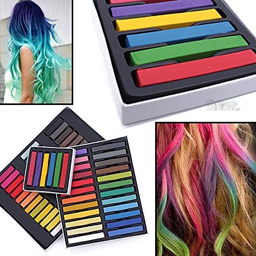 Wholesale Solutions - Hair Chalk Temporary Hair Dye Colour 36 Piece Kit