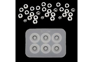 KERDEJAR Moule à Perles, Un Paquet S925 Bouchon de Perles Kit de Moule en Silicone Add-a-Perle Bracelet Perles Bijoux Bricolage