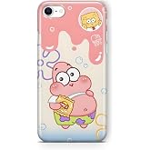 Multitronic iPhone 7 ve iPhone 8 ile Uyumlu Patrick Star Desenli Şeffaf Telefon Kılıfı