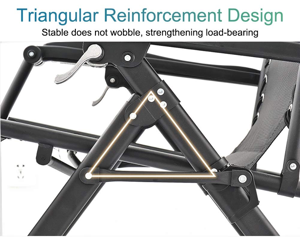 LXLA Oversize Zero Gravity Chair Extra Wide 440 lbs Weight Capacity