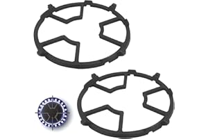 ShawFly 2 Stück WOK Ring Support, Universeller Aufsatzring für Gaskochfelder Gusseisen Eisen Ring Pfanne Unterstützung Ständer Stützring für Gasherd Gaskocher Kaffeekocher Backofen Küche