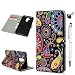 Produktbild Mate20 Lite Handyhülle Huawei Mate 20 Lite Hülle Case Schwarz Muster Leder Tasche Flipcase Cover Silikon Schutzhülle Handytasche Skin Ständer Klapphülle Schale Bumper Magnet Fächer Ledertasche-Bilder