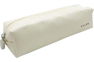 Q Kalon Pennfodral Beige | 1 Fack, Multifunktionellt Pennfodral, Slitstark Polyester, Storlek 22,5x6x6 cm, Skolmaterial