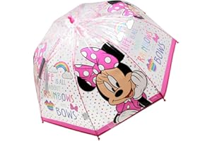 CHANOS Minnie mouse disney children's umbrella pink transparent lightweight