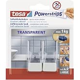 Powerstrips Şeffaf Askı, Beyaz