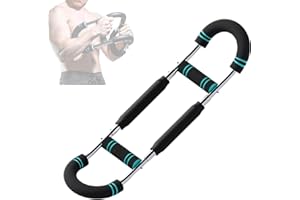 HXYYMXDS Saker Twister Arm Trainer - Adjustable Forearm Strengthener & Boxing Forearm Trainer for Men, Chest Exerciser for Muscle Building, Portable Power Twister Bar with 3 Resistance Levels
