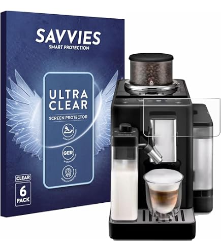 brotect Pellicola Protettiva Vetro per DeLonghi Rivelia Protezione Schermo (3 Pezzi) [Durezza Estrema 9H, Chiaro