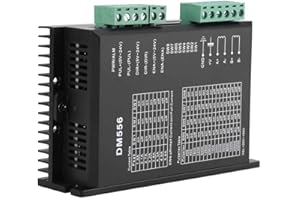 Nikou Steeper Motor Driver, 24V-50V DC DM556 Deux Phases Stepper Motor Pilote 42/57 Stepping Motor Driver