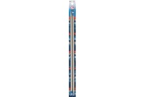 Prym 191468 Aiguilles à Tricoter à Boule alu Gris-Perle 35 cm 5,50 mm