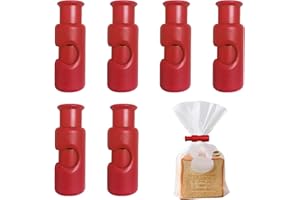 VILITI 6 Pcs Food Bags Squeeze Clips,Plastic Squeeze and Lock Bag Clip,Reusable Sandwich Toaster Bread Biscuit Bags Sealing Holder,with Grip Seal Ziplock,Handle Sealer Clamp,for Keep Freezer Snack Fresh