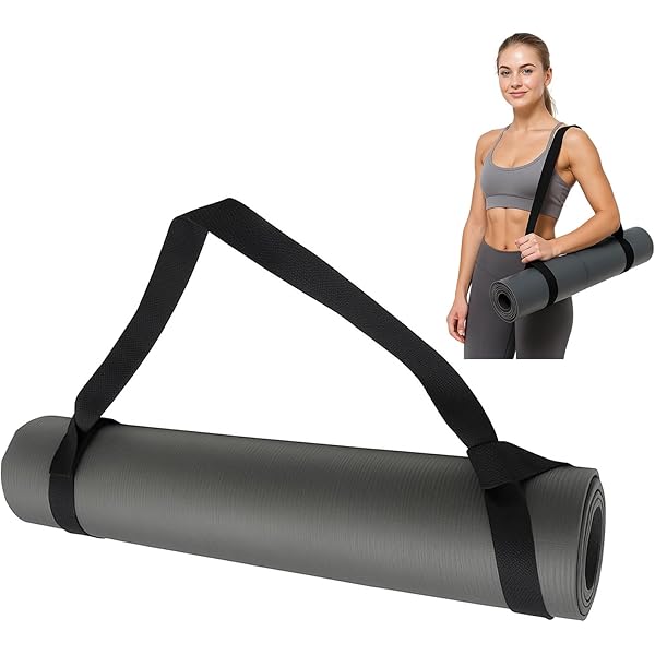 Sangle De Tapis, Sangle De Transport, Longueur Réglable, Matériau Robuste, Rangement Facile, Bandes élastiques Antidérapantes, Confortables, Lavables, Support De Tapis De Yoga Pour équipement