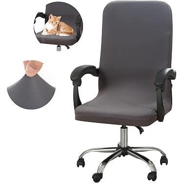 Freahap Lot De 2 Housses Accoudoirs Chaise Bureau Tournante - Protecteurs Bras Fauteuil Ordinateur Élégants