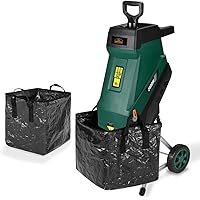 Gardebruk Messerhäcksler 2400W elektrisch max. 45mm Aststärke 2X 50L Beutel Gartenhäcksler Häcksler Schredder