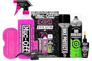 Muc-Off eBike Kit Essentiels de Nettoyage - Produits Indispensables pour Nettoyer et Protéger votre Vélo Électrique - Comprend un Nettoyant pour Vélo, une Protection pour Vélo et Plus Encore