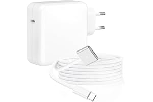 DODAUG MacBook Air Ladekabel, 70W Mac Ladegerät Schnell Netzteil mit 2M USB C auf Mag 3 Geflochtenes Kabel für Mac Book Air 13, 15 inch(2022~2024), Mac Book Pro 14, 16 inch(2021~2024), M4/M3/M2