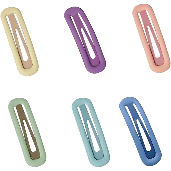 4 Snap Haarspangen 9cm - Wassertropfenform Haarklammern Damen