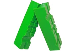 Weiche Schraubstock-Schutzbacken | GRIP&BENDER 100mm-125mm 60°/90° | Magnetisch Schonbacken aus TPU-Kunststoff | Diese Spannbacken Schützen Ihr Werkstück | (117MM)