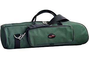 Perfeclan Professional Trumpet bag 600D Water-resistant Oxford Cloth Soft Carrying Case Foam Cotton Padded with Adjustable Shoulder bag - 4 Colors, Green