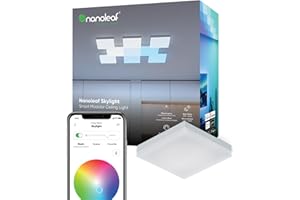 nanoleaf Skylight Expansion Pack, 1 Additional Smart LED RGBCW Ceiling Light - Modular Wi-Fi Colour Changing and Dimmable Square, Music & Screen Sync, Works with Apple Home Amazon Alexa Google Home