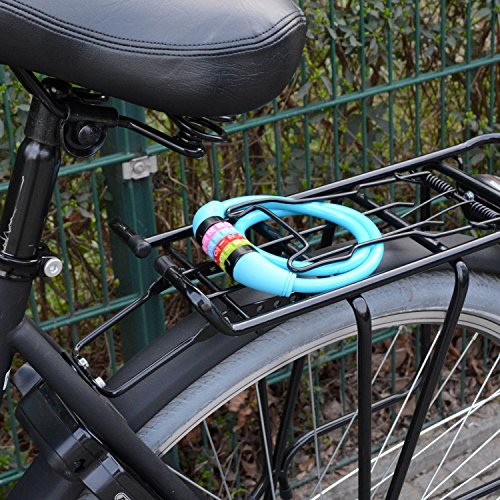 Nean Fahrrad Kabelschloss 10x650mm mit Zahlenkombination Kinderschloss Spiralschloss Zahlenschloss - 9