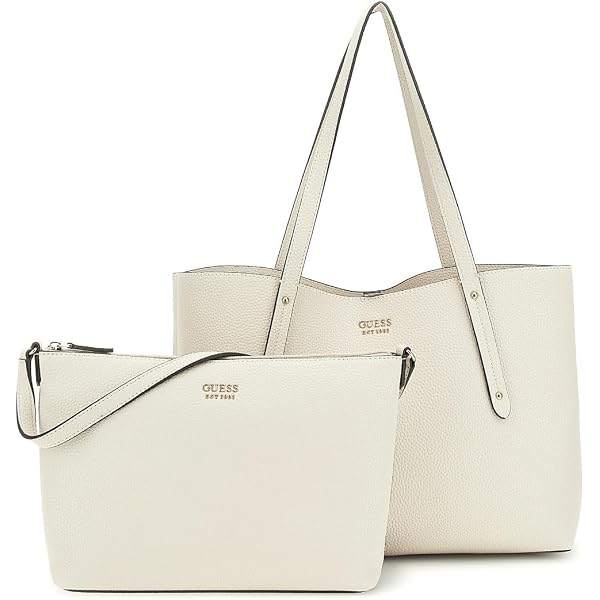 GUESS Schultertasche Calista 2 in 1 Tote Coal Logo | modeherz