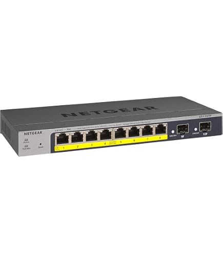 NETGEAR XS708E Switch 8 Port 10GbE Ethernet LAN Switch Plus