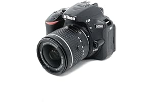 Nikon D5500 + Nikkor 18-55 VR Fotocamera Reflex Digitale, 24,2 Megapixel, LCD Touchscreen Regolabile, Wi-Fi Incorporato, Nero [Versione EU]