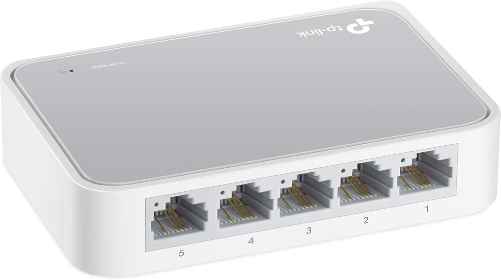 TP-Link TL-SF1005D TP-LINK TL-SF1005D 5-Port 10/100Mbps Tak ve Kullan % 60 Enerji Tasarruflu Switch