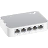 TP-Link TL-SF1005D - Switch Ethernet con 5 Puertos (10/100 Mbps, RJ45, Concentrador de ethernet, Plug and Play, sin Ventilado